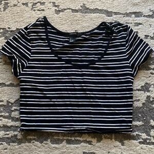 Forever 21 Striped Crop Top